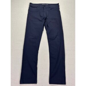 Western Rise AT Pant Mens 33 Navy Blue Performance Stretch Travel Chino Trousers